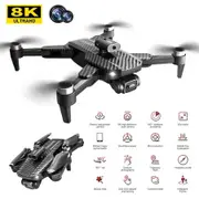 2.4g Wifi FPV With 8K Hd Camera 18mins Flight Time Brushless Foldable Rc Drone Quadcopter Rtf for Kids Gifts
