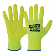 1 pair size 11 ProChoice DexiPro Fluro Yellow Work Gloves