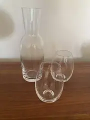 Dartington Decanter And Stemless Wine Glass Set