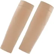 Baluue 1 Pair Compression Socks Calf Socks Leg Sleeves for Men Compression Sleeves for Legs Men Running Pressure Socks Compression Stockings Calf Sleeves for Men Nylon Beige