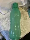 NEW Tupperware 1 Litre Flip Top Eco Drink Bottle in Green Hour Glass