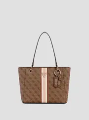 GUESS Women's Brown Logo Noelle Small Tote Bag