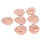 Body Piercing Practice Model Simulation Silicone Ear Eye Nose Mouth Tongue A DSO