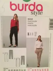 Burda Sewing Pattern 7007 Ladies Misses Plus Size Pants Size 18-30 Uncut
