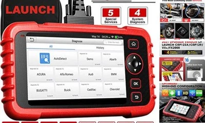 CRP129X OBD2 Scanner 7.0 Android Scan Tool with Oil/EPB/SAS/TPMS/Throttle