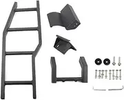 Aluminum Alloy Tailgate Climbing Ladder Compatible For Suzuki Jimny 2007-2017 Car Rear Door Protective Frames Exterior Accessories(Black B)