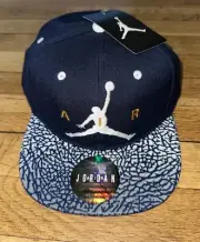 Air Jordan SnapBack Hat Cap Midnight Navy Size 8/20 Youth*