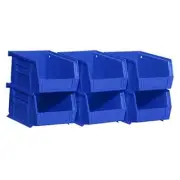 30210 AkroBins Plastic Storage Bins, Space-Saving Stackable Bins to use Blue