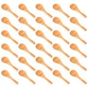 30 Pieces Small Wooden Spoons Nature Wooden Spoons Tasting Spoons6065