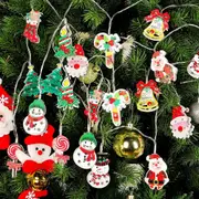 3M 20LEDs Christmas String Lights LED Snowman Santa Claus for Christmas Tree Decoration