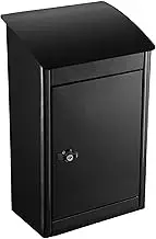 Qualarc WF-PB019 ParcelSentry Junior Wall Mount Locking Parcel Drop Box, Black