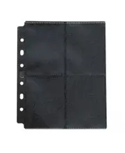 Dragon Shield: Binder Pages – 8-Pocket Display – Black