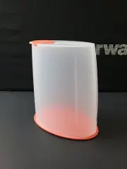 Tupperware FIFO Cereal Dry Food Keeper Container Storage 2.5L /10.5 Cup Coral
