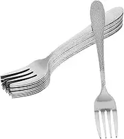 VALICLUD 12pcs Stainless Steel Dessert Forks Cute Forks for Wear Resistant Ergonomic Design for Desserts Snacks and Appetizers