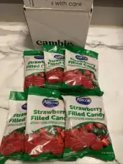 Arcor Strawberry Filled Hard Candy 6 Bags 7 Oz Each