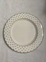 Kate Spade Larabee Road Platinum Saucer Tidbit Plate NEW