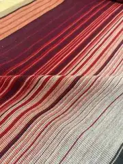 2.5 yd Knoll Stripe It Multitrack Orange, Pink & Green Outdoor Upholstery Fabric