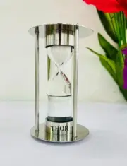 Nautical Sand Timer Silver Handmade Hourglass, Sand Clock, Confidently Decor