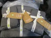 West Elm Serpentine Matelasse Full queen + 2 standard shams slate New w tag