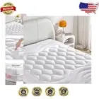 Cooling Quilted Mattress Pad - Ultra Soft King Size Protector with Deep Pocket