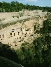 *Indian Postcard-"Pueblo Indian Cliffs Dwellings" {*R8}