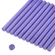 12 Pcs Pearlescent Purple Cylinder Sealing Wax Stick Glue Gun Wax Seal Rod