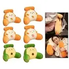 Soft Bed Rest Pillow Plush Chair Back Cushion Cute Detachable Neck Roll Lovely