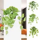 Green Simulated Green Vines Plants Wall Faux Grass Home Office Decoration