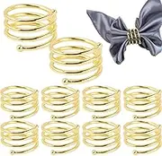 Napkin Ring Holders,Festive Tissue Buckle | 10X Tissue Metal Delicate Thanksgiving Holder for Hotel Banquets Business Dinners