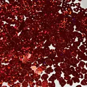 Heart Sequins 5mm Petite Hologram Red Made in USA
