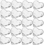 Healeved 20pcs Glass Nail Art Color Card Display for Manicure Nail Polish Display Sample Board