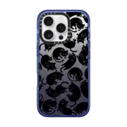 iPhone 16 Pro Impact Case MagSafe Compatible Lazy Black Cats