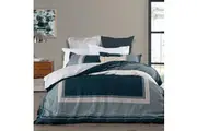 Logan and MasonPomeroy TealQuilt Cover Set- Queen Size