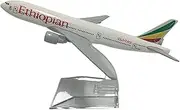 for Ethiopian Boeing 777 Plane Airplane Model Diecast Metal 1/400 Scale Planes 16cm