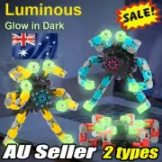 Fingertip Spinner Deformable Stress Relief Toy Transformable Luminous Robot AF