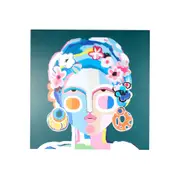 Maine & Crawford Boreda 90x90cm Gypsy Portrait Print Canvas Wall Hanging Art