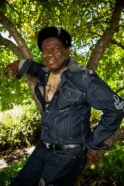 Charles Bradley poses backstage at Lollapalooza 2013 at Grant Park- Old Photo 4