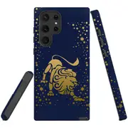 For Samsung Galaxy S22 Ultra Case, Armour Cover, Leo Drawing
