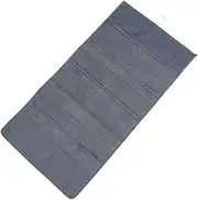 Cabilock Double Sided Wall Hanging Storage Bag for Socks and Underwear Grey Style with Compartments Material Convenient Hanger Space Saving Organiser for
