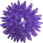 Spike Massage Ball Exercise Ball,Easy to Carry,6cm Diameter, Portable Spiked massage Roller, Foot Massage Ball for Back Muscles Feet Soles, Purple