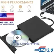For Laptop PC Macbook USB 3.0 External Slim DVD CD Drive Burner Reader Player
