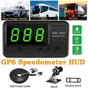 Digital Car HUD GPS Speedometer Odometer Head Up Display Overspeed Warning Alarm