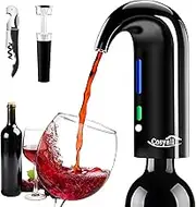 Cosyall Electric Wine Aerator Decanter, Smart Automatic Wine Dispenser, Best Wine Decanter for Family & Party (Black)
