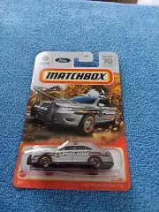 2023 Matchbox Ford Police Interceptor MBX Highway 23/100 Silver 1/64 Scale