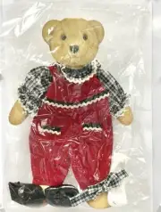 Applause Plush "Katie" The Applegates 14" Teddy Bear~Romper, Shirt, Socks, Shoes