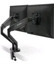 Eveo Gas Spring Dual Monitor Stand for 14"-32" Displays/17.6 Lbs Per Monitor