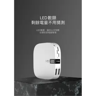 MINI液晶行動電源 10000mAh 方便攜帶 智能晶片 Q3 LED數據 行動電源 行動充 充電寶