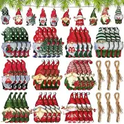 Gnome Wooden Ornament Gnome Hanging Ornaments Christmas Handmade Decoration E...