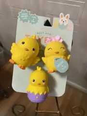 NEW Dog Toys 3 Mini Squeaky Latex Fetch and Easter Chick Theme | Fringe