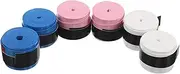 JOINPAYA 6pcs Badminton Racket Overgrips Tape - Tennis Racket Grip Tape - Anti Slip Handle Wrap - Pu Badminton Handle Overgrips - Racquet Accessories